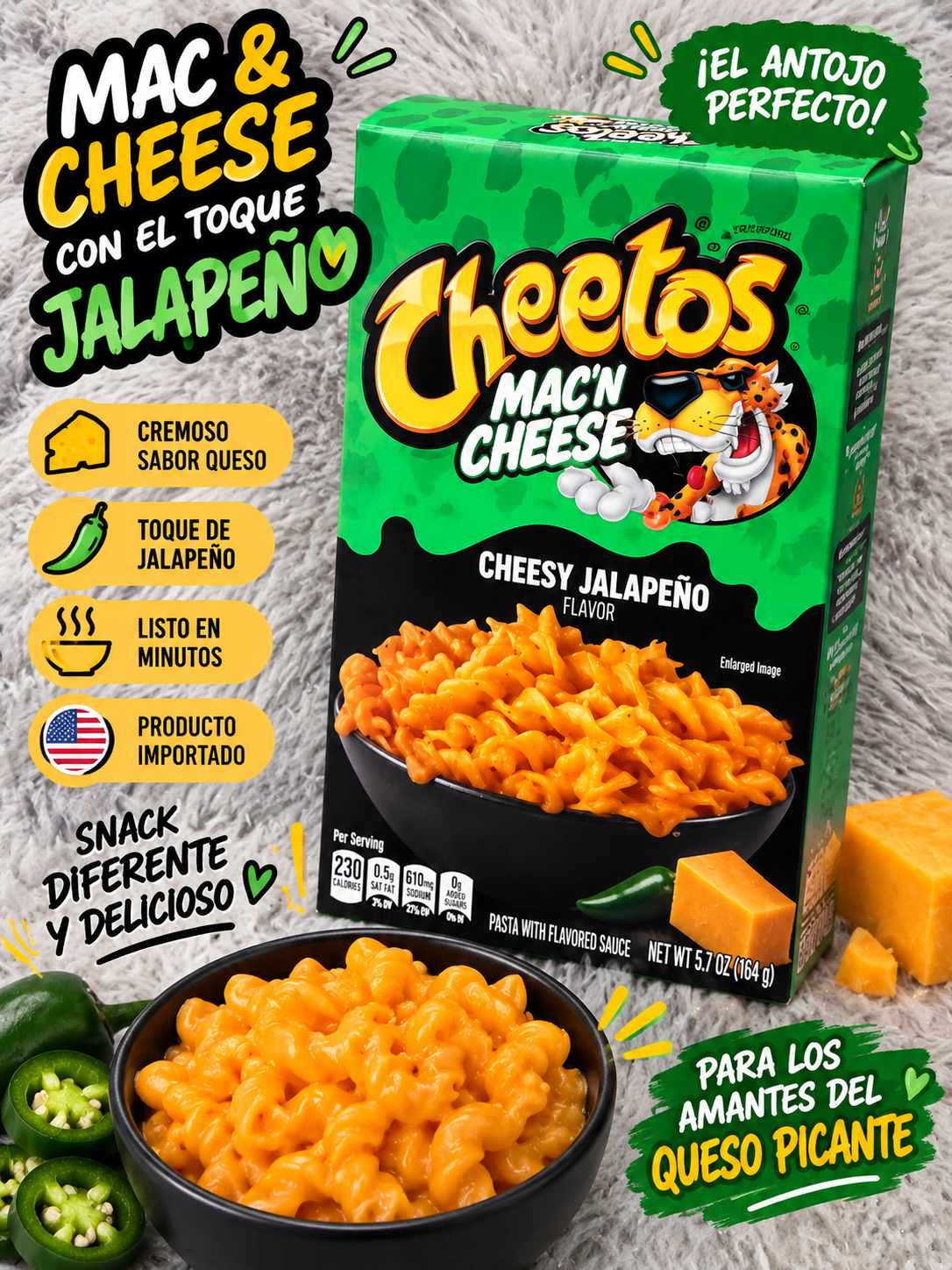 Cheetos Mac'N Cheese Cheesy Jalapeño