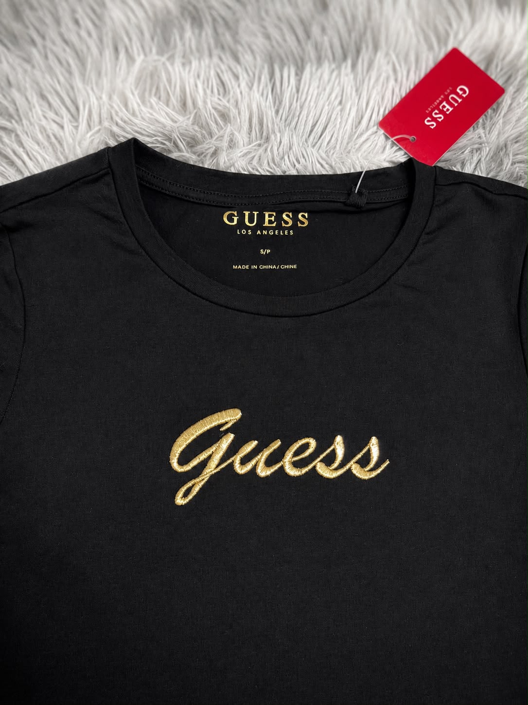 Playera Guess Mujer Negra Talla S