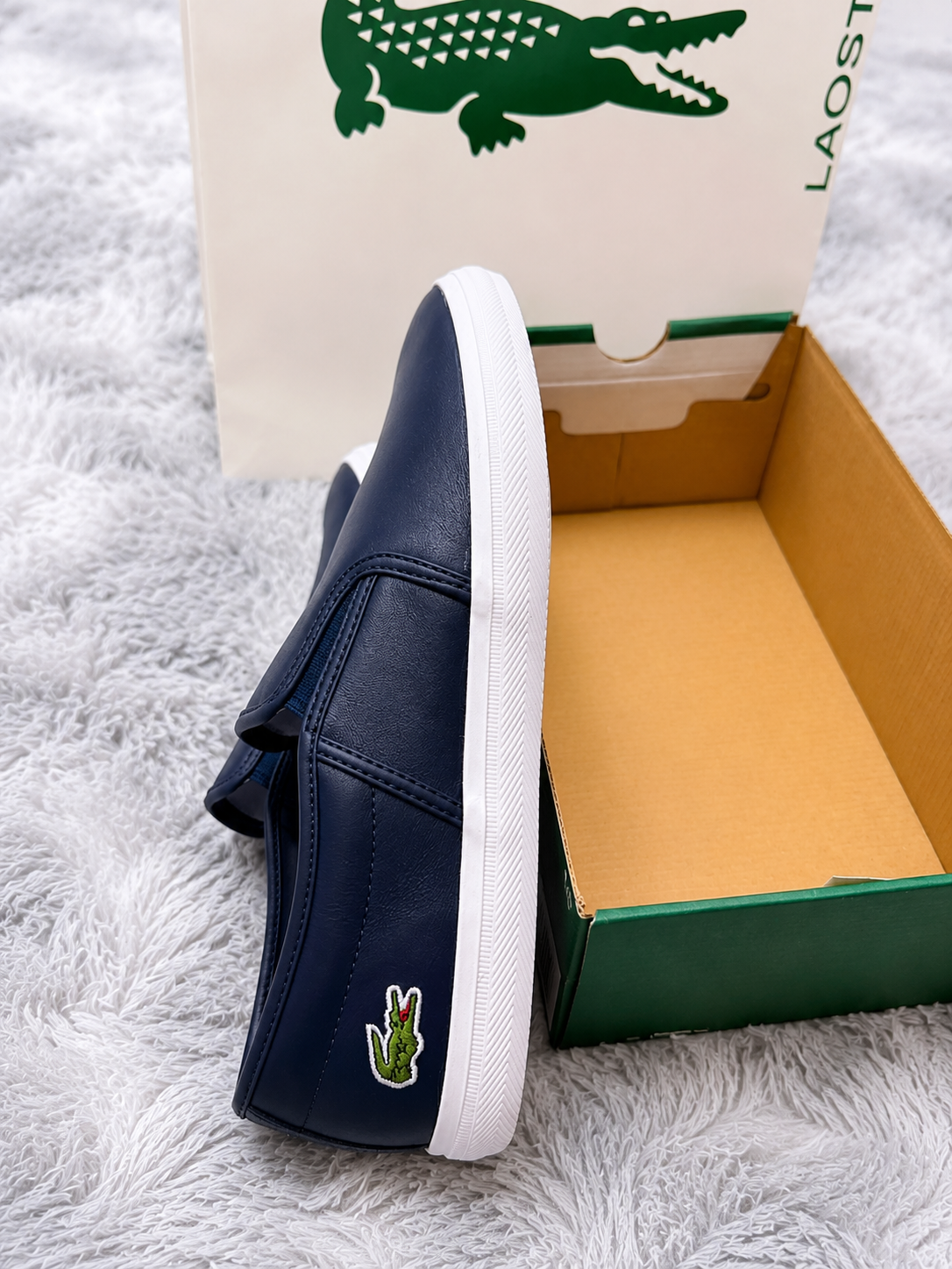 Tenis Lacoste Hombre Azul Marino – Talla 8 MX / 10 US