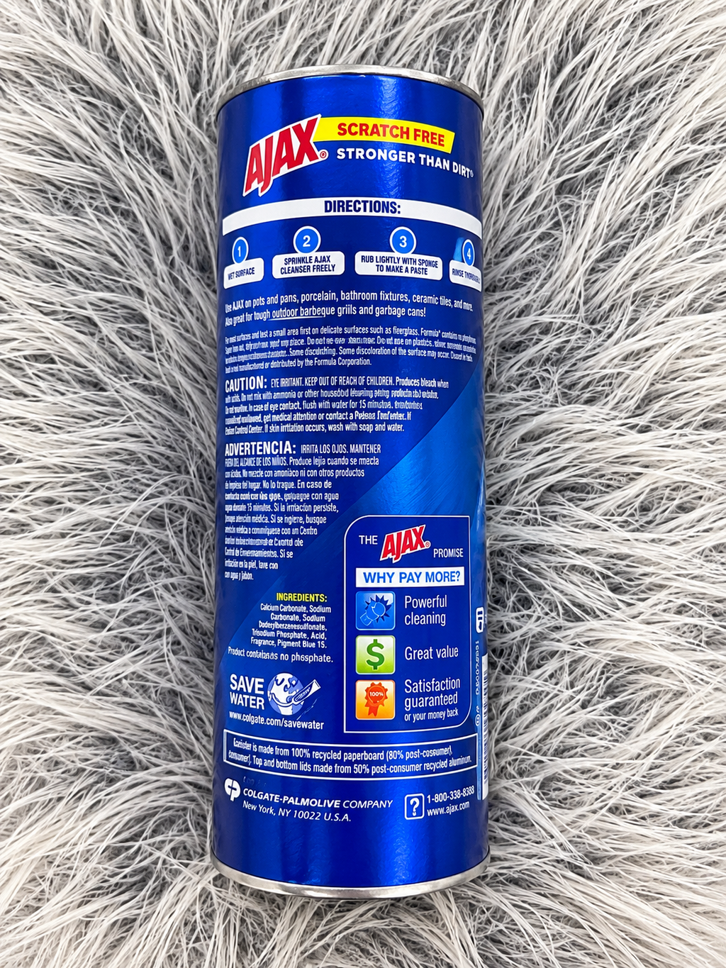 Ajax With Bleach Limpiador en Polvo con Cloro