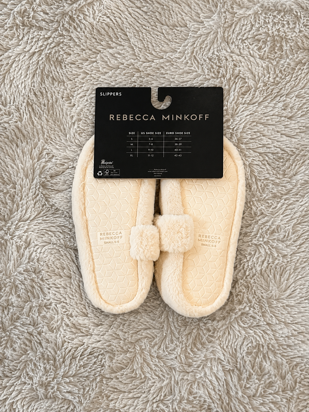 Pantuflas Rebecca Minkoff Mujer Color Crema Talla S