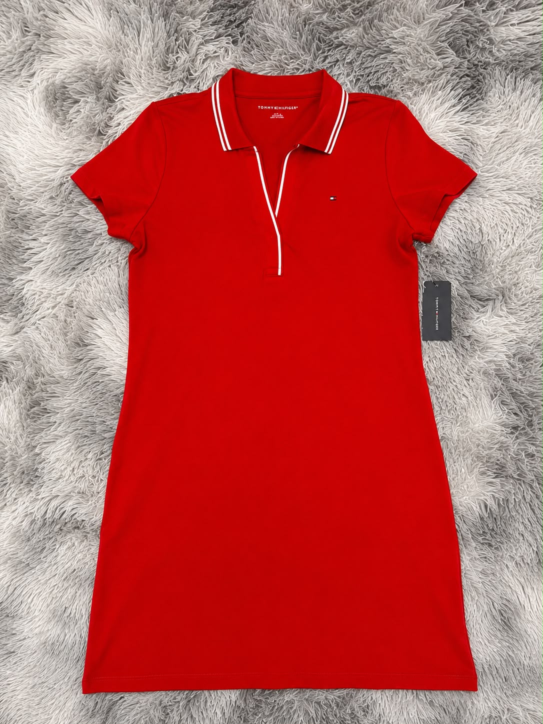 Vestido Tommy Hilfiger Mujer Polo Rojo Talla S