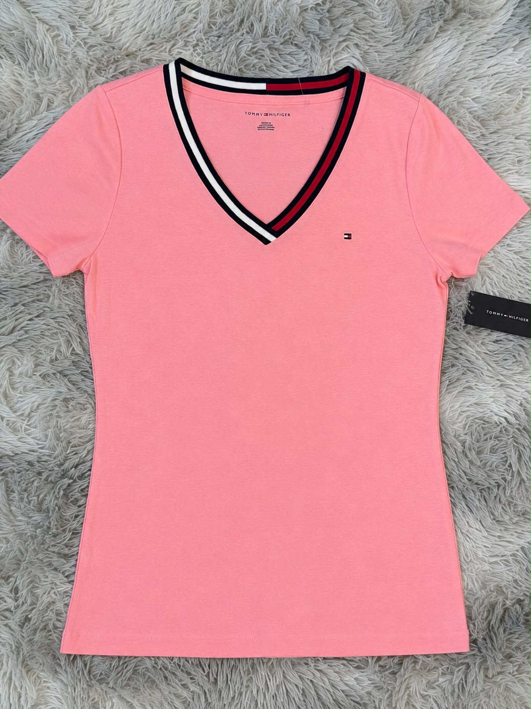 Playera Tommy Hilfiger Mujer Rosa Talla M