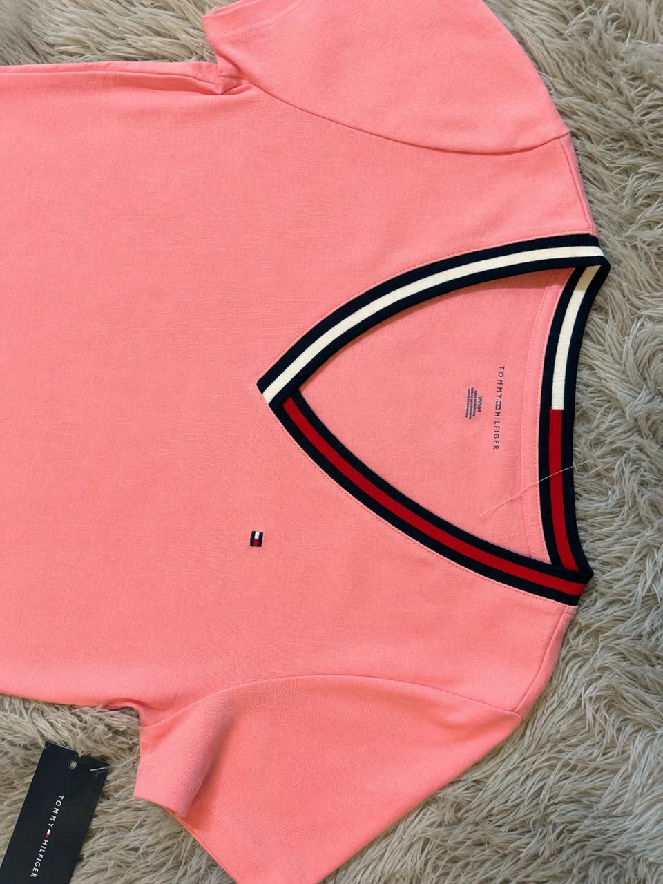 Playera Tommy Hilfiger Mujer Rosa Talla M